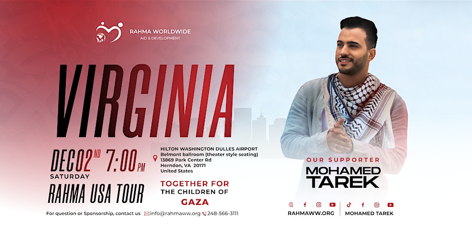 Rahma 4 Gaza's Children Tour - VIRGINIA