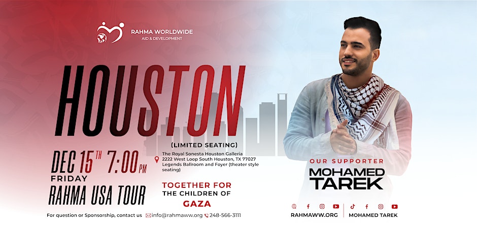 Rahma 4 Gaza's Children Tour - Houston