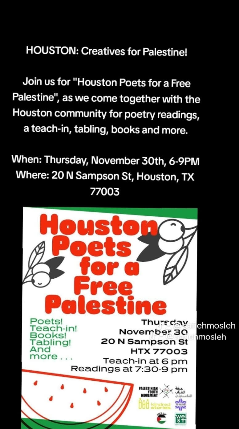 Houston : Creatives for Palestine