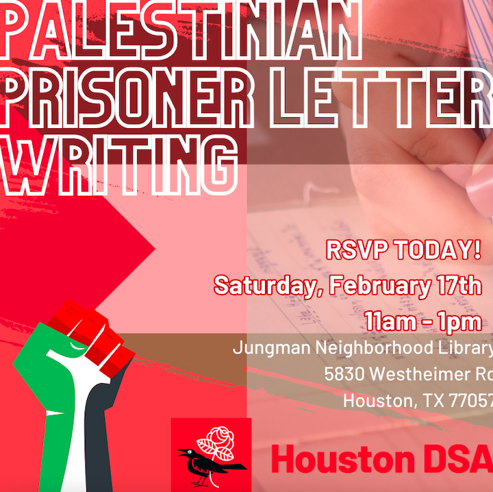 Palestinian Political Prisoner Letter Writing