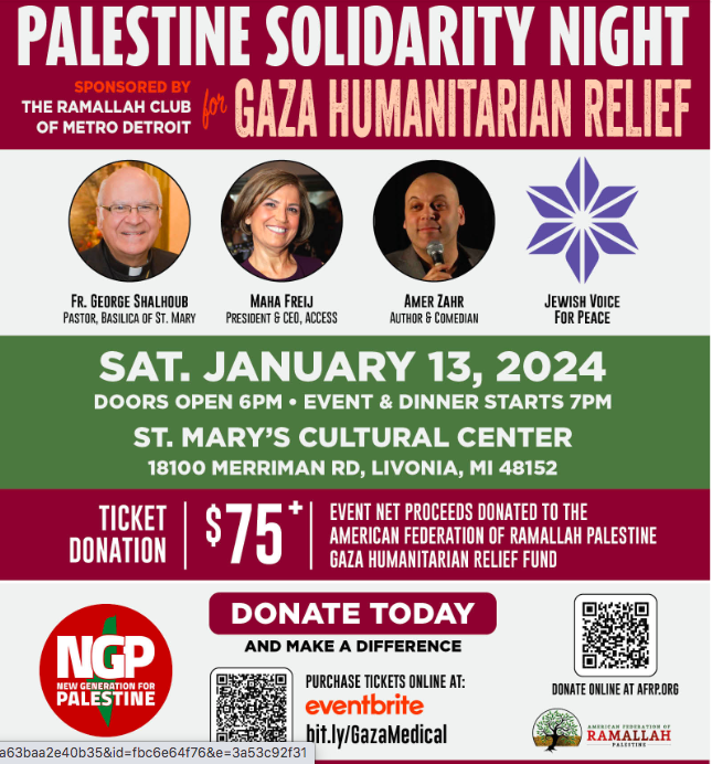 Palestine Solidarity Night for Gaza Humanitarian Relief