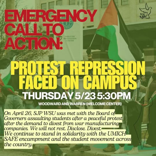 Emergency Call to Action: Protest Repression Faced on Campus