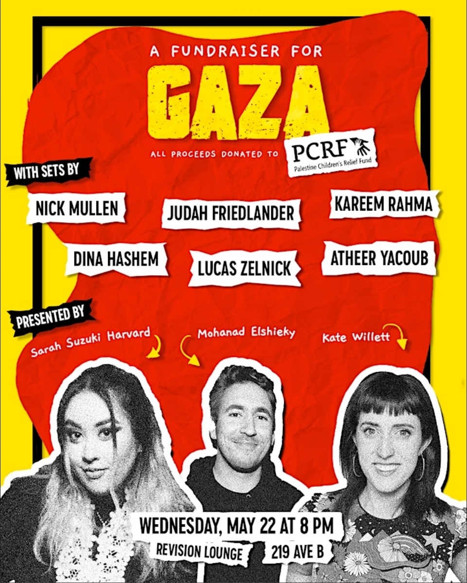 A Comedy Show Fundraiser for Gaza