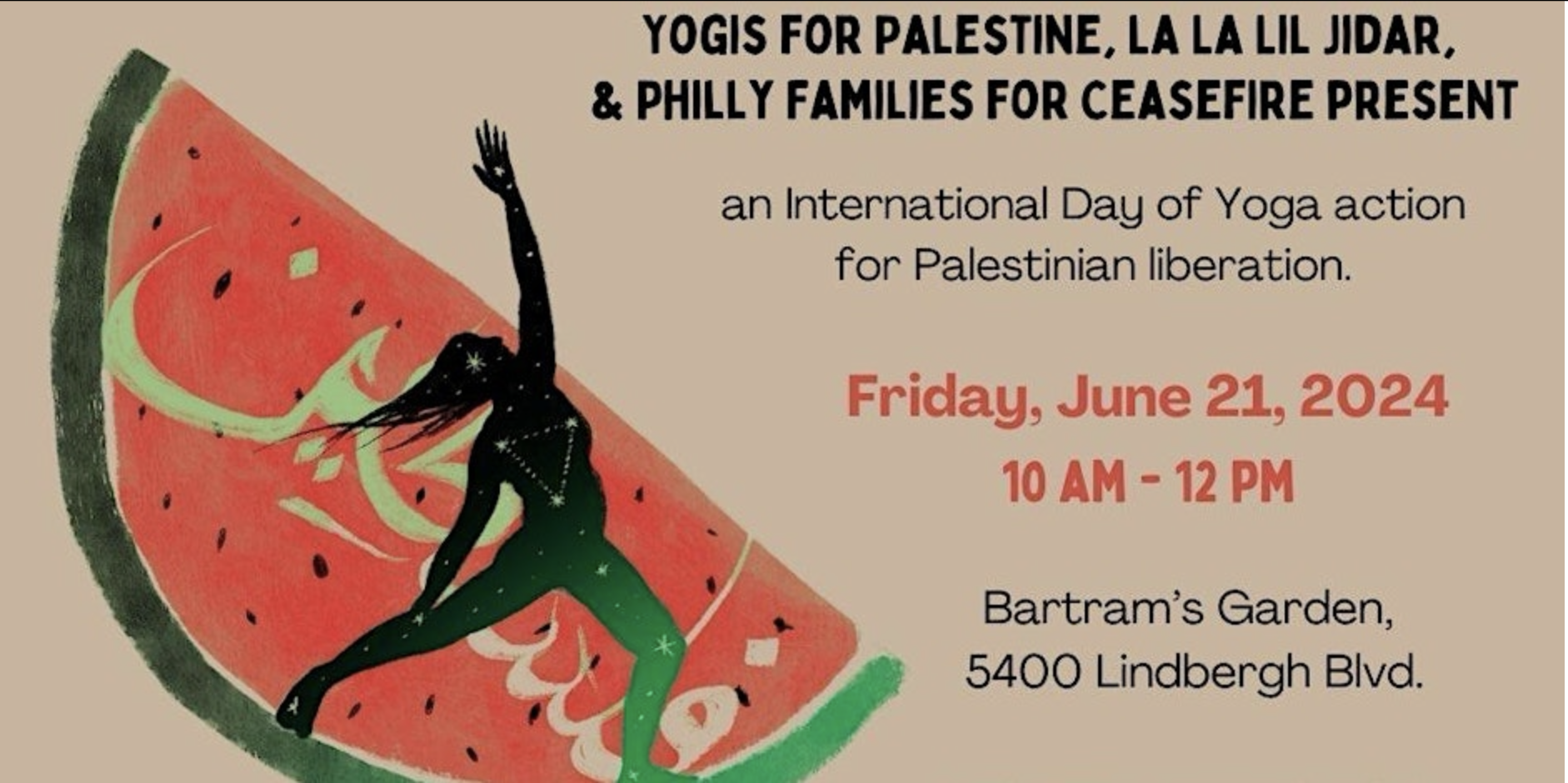 Yogis for Palestine: Int'l Day of Yoga action for Palestinian Liberation