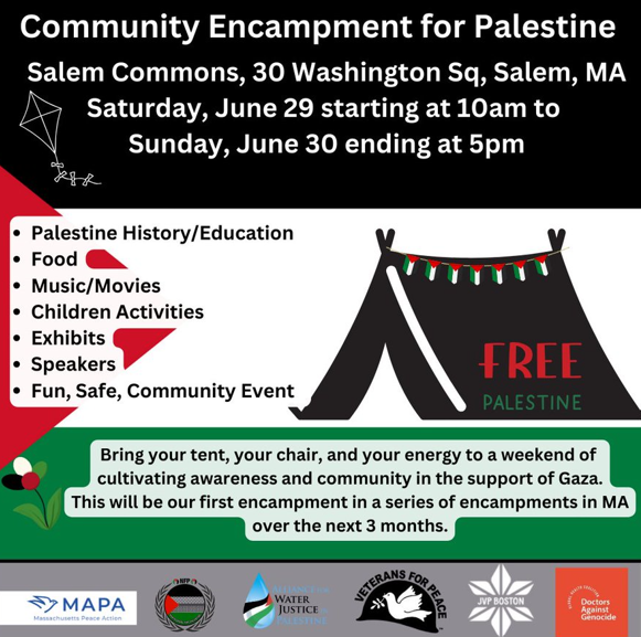 Community Encampment for Palestine: Salem