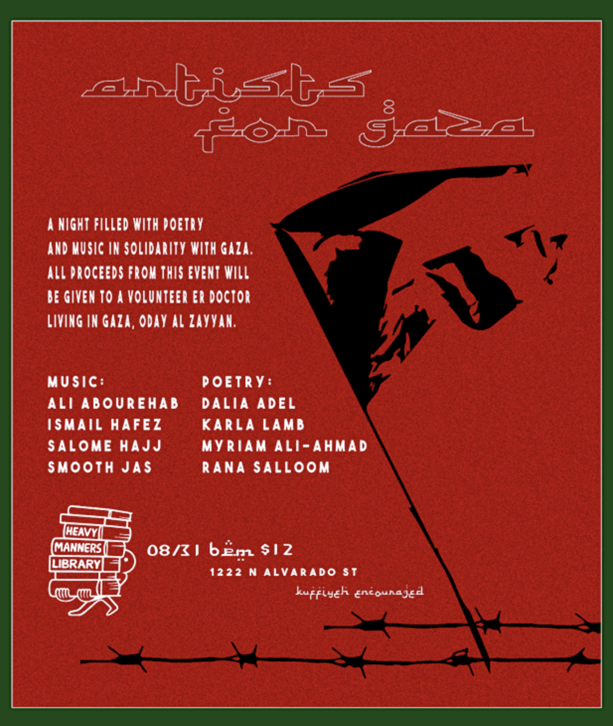 Artists For Gaza Fundraiser Night