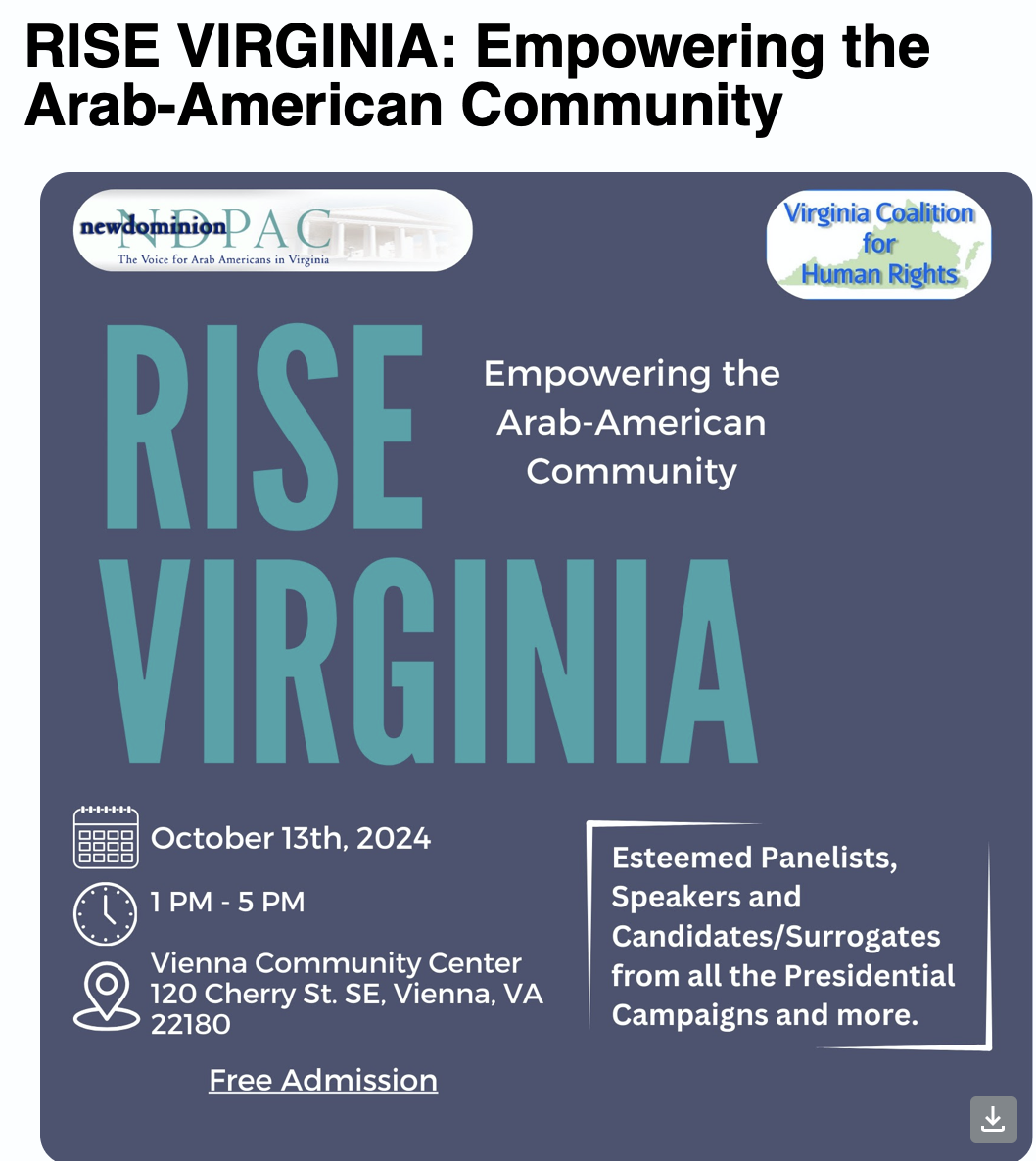 RISE VIRGINIA: Empowering the Arab-American Community