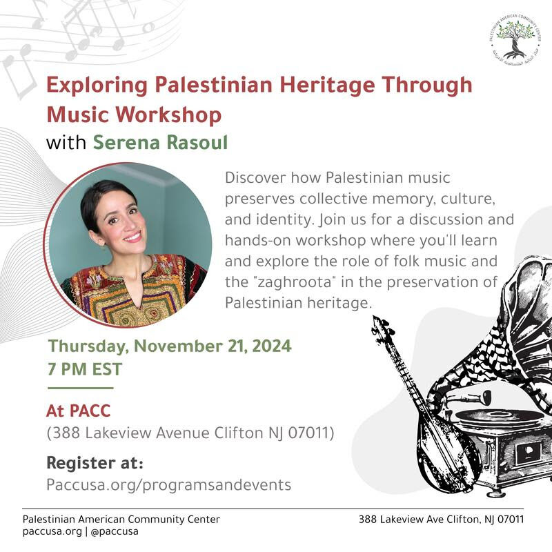 Exploring Palestinian Heritage Through Music Workshop