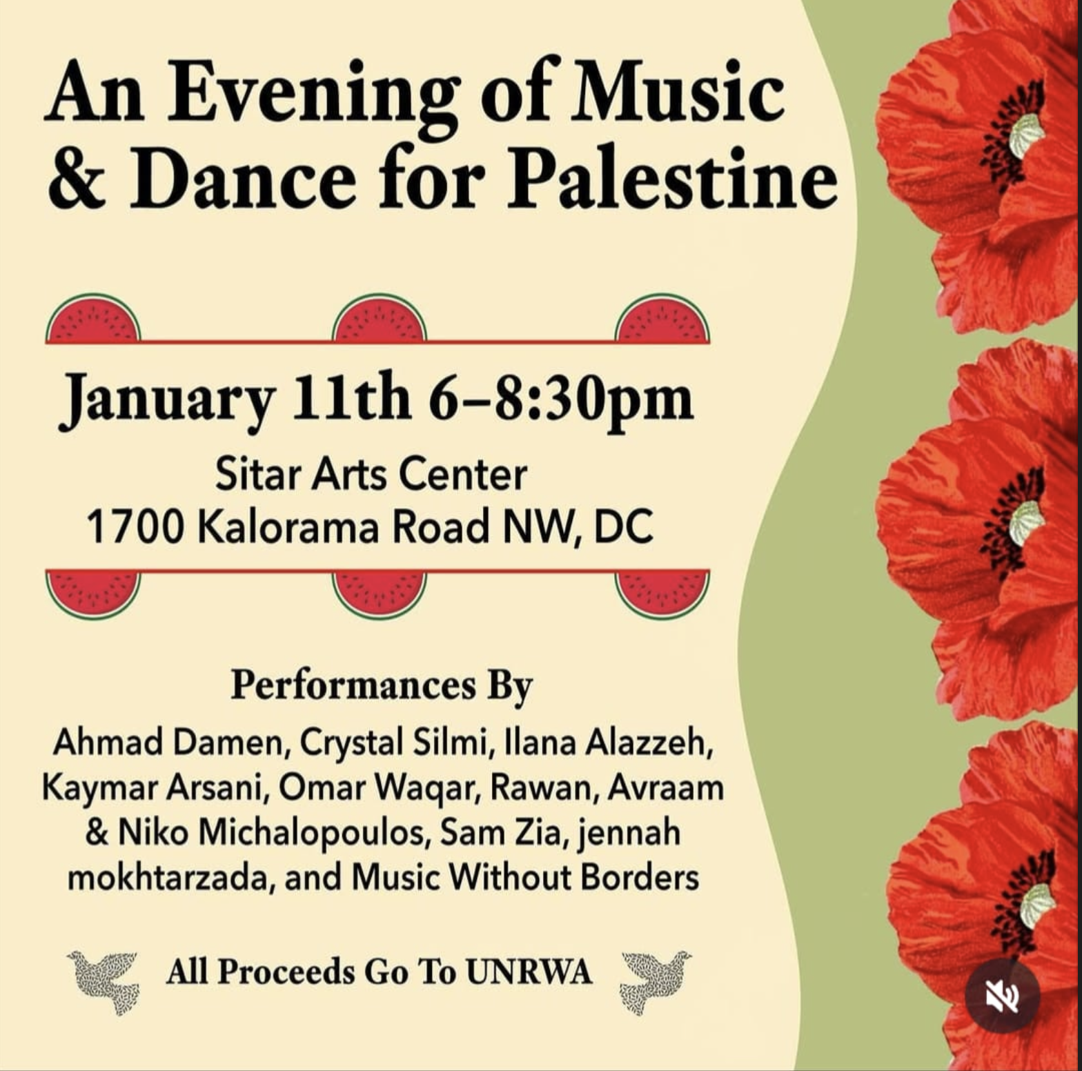 An Evening of Music & Dance for Palestine