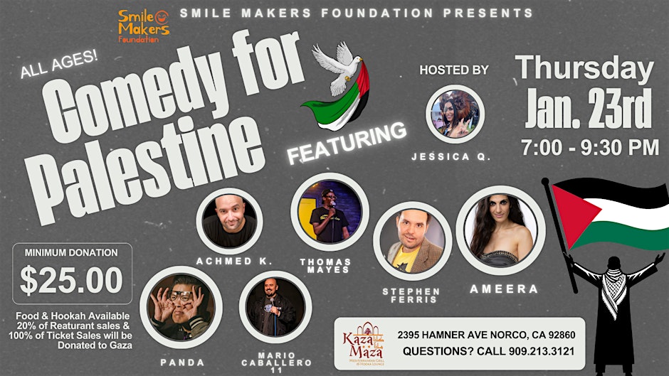 2nd Comedy for Palestine - Fundraiser Comedy Show