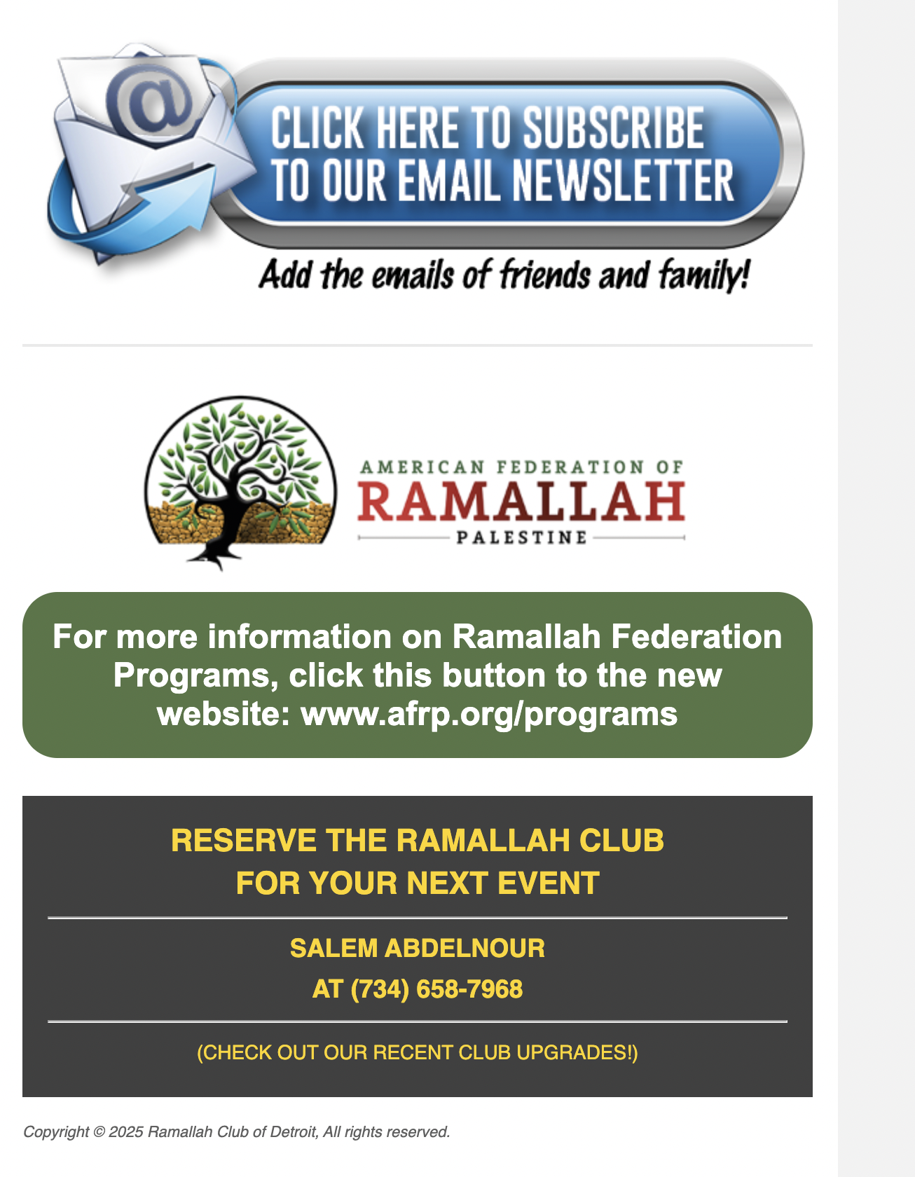 Ramallah Club Of Detroit