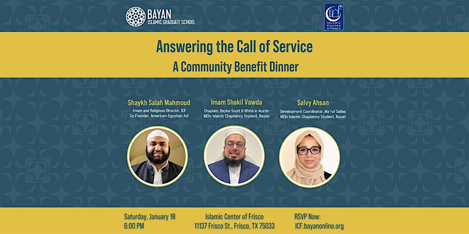 Answering the Call of Service: A Community Benefit Dinner